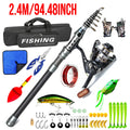 Carbon Fiber Telescopic Fishing Rod Reel Combo 1.8m To 3m - View 9 | SAMAG