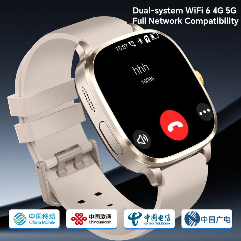 S99 Smartwatch 2.4inch Larger Amoled Screen Android 13.0 5G LTE Smart Watch With 190° Rotating Camera 2100Mah Battery App Store