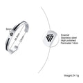 Men Bangle, Enemal Viking Logo Cuff Bracelet For Gentleman, Stainless Steel Minimalist - Visuel 3 | SAMAG