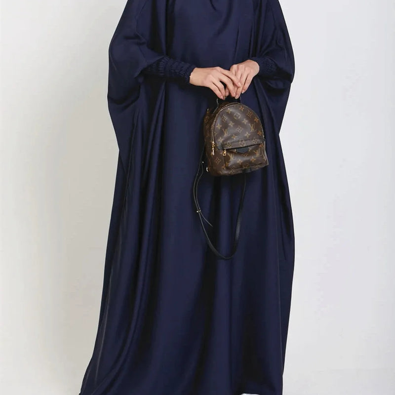 Women One-Piece Hooded Prayer Dress Smocking Sleeve | SAMAG
