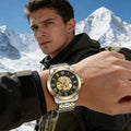 Elegant Men's Automatic Mechanical Watch with Skeleton Design - Leather Strap, Roman Numeral Dial, Automatic Movement, Perfect for Business and Casual Wear, Ideal Gift for Young Men, Business Casual Men's Watch | Skeleton Wat
