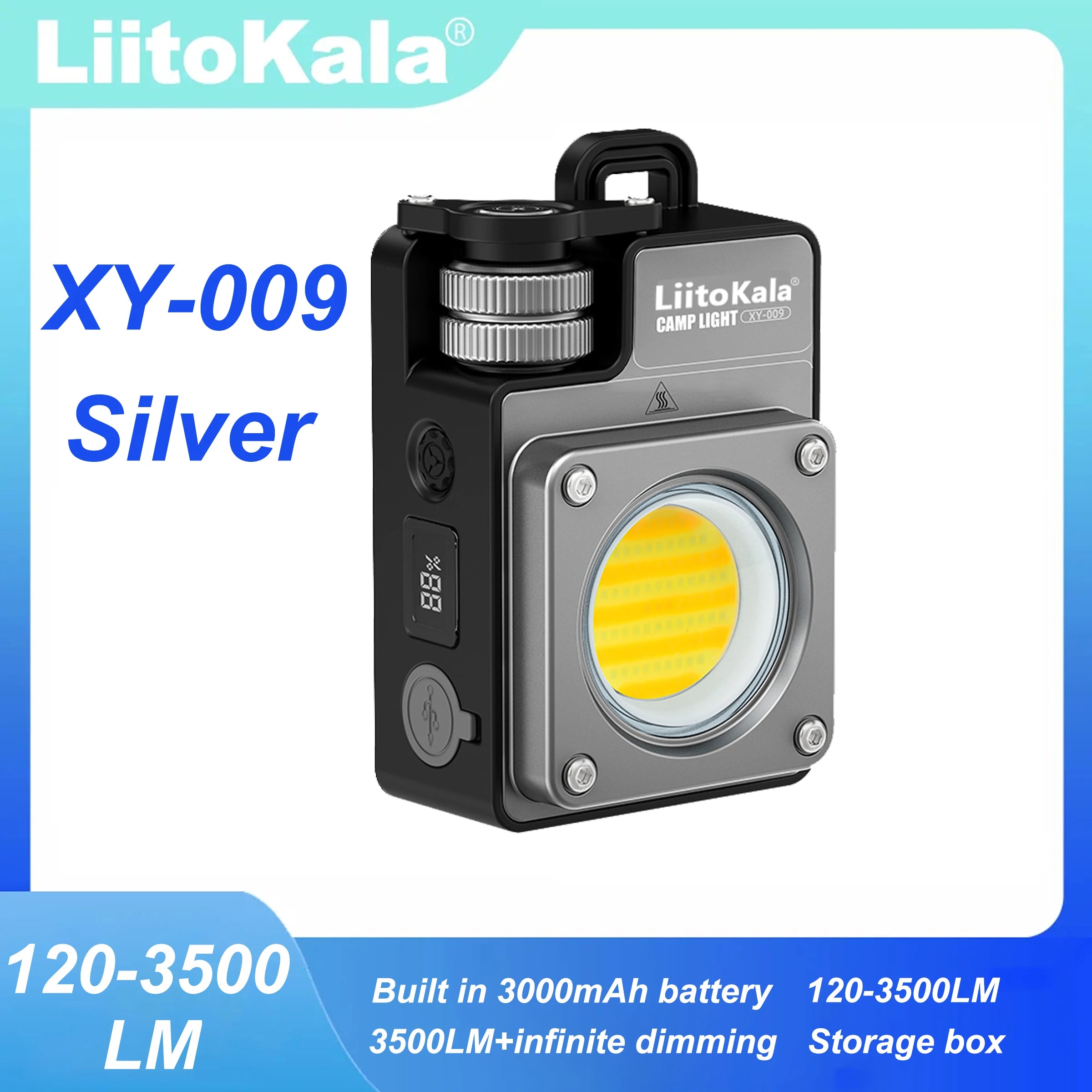 LiitoKala XY-009 Portable Rechargeable LED Camping Light Multi-Functional Carry-On Outdoor Activity Long Life