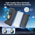 JJC Reusable Dehumidifier Electronic Moisture Absorbing Card For DSLR Microscopes Moisture-proof Case Camera Accessories