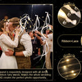 12-60Pcs Light Up Wedding Sparklers LED Wedding Wands Streamers Silk Fairy Wands with Bells  for Wedding Birthday Party Supplies