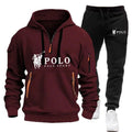 Autumn and Winter Men's casual set, a fashionable outdoor hiking windproof and warm hoodie and pants 2 - View 6 | SAMAG