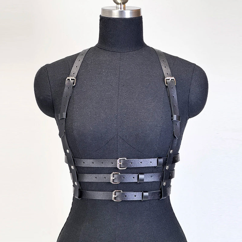 Women Fashion Punk Harness Belts Harajuku Chest Harness corsett Belt Suspenders for Women Waist Belt Gothic Clothing Accessories