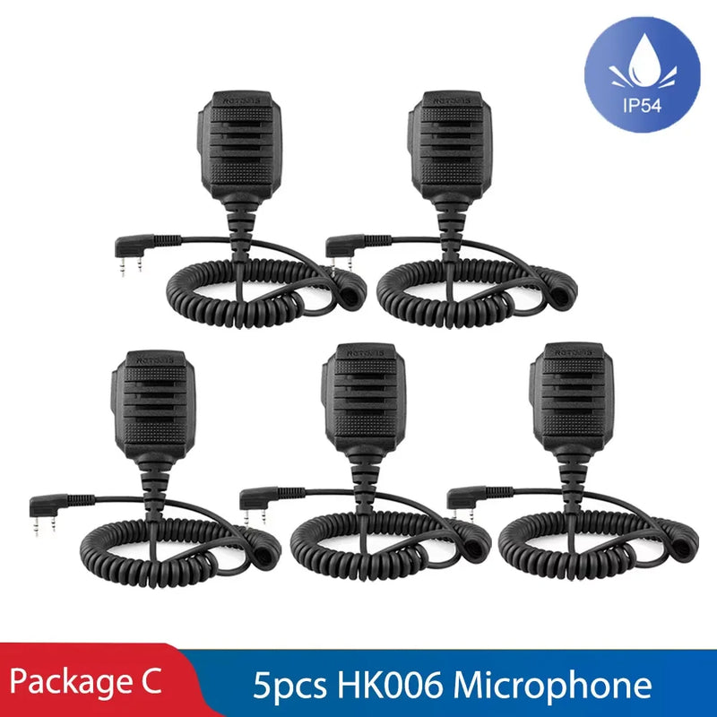 Retevis HK006 RA89 Waterproof Walkie Talkie Microphone PTT Mic Radio Speaker for Baofeng UV-5R BF-88E Retevis RT3S H777 RT22 TYT