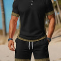 Men's Summer Polo Shirt Sets Casual Collared Sportswear | SAMAG