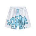 American Street Graffiti Letter Printed Sports Shorts | SAMAG