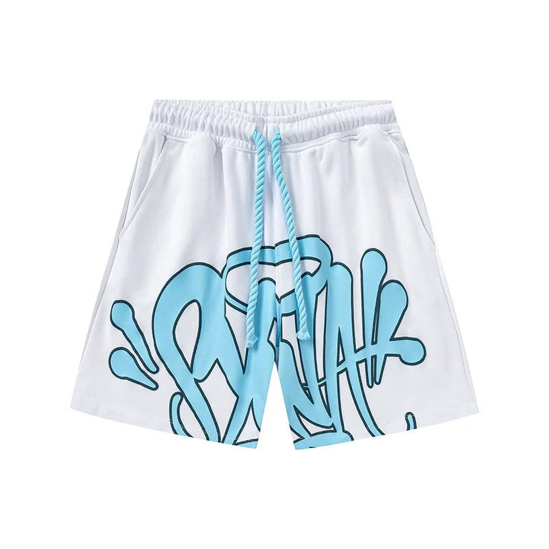 American Street Graffiti Letter Printed Sports Shorts | SAMAG