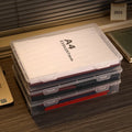 New Plastic Document Organizer Square Shape Clear A4 Organizing Box Storage Box