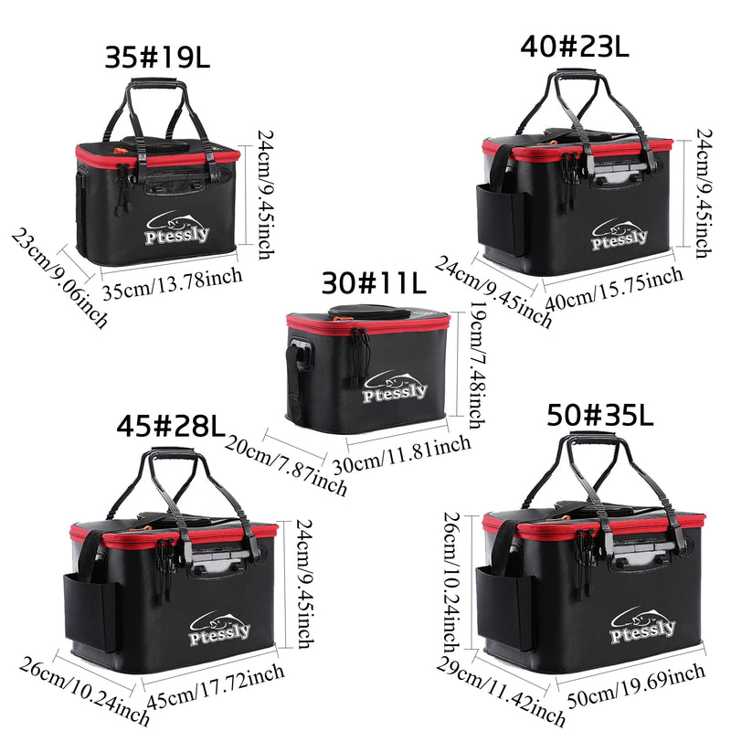 Portable EVA Fishing Bag, Foldable Bucket, Live Fish Box | SAMAG