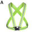 New Highlight Reflective Straps Night Running Riding Clothing Vest Adjustable Safety Vest Elastic Band For Adults and Children