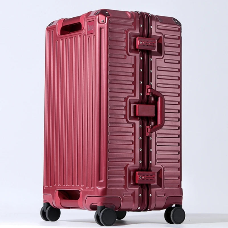 20/24/26/28/30inch Large Capacity Suitcase Aluminum Alloy Frame with Spinner Wheels Travel Trolley Case TSA Lock Rolling Luggage