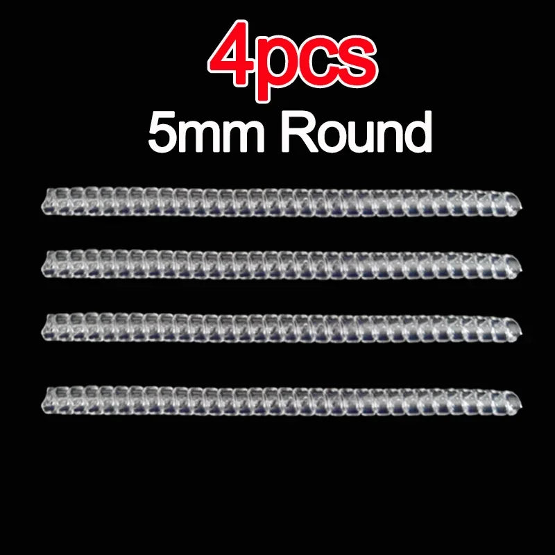 1/4pcs Ring Size Reducer Tools Spiral Spring Based Rings Adjust Invisible Transparent Tightener Resizing Tool Jewelry Guard