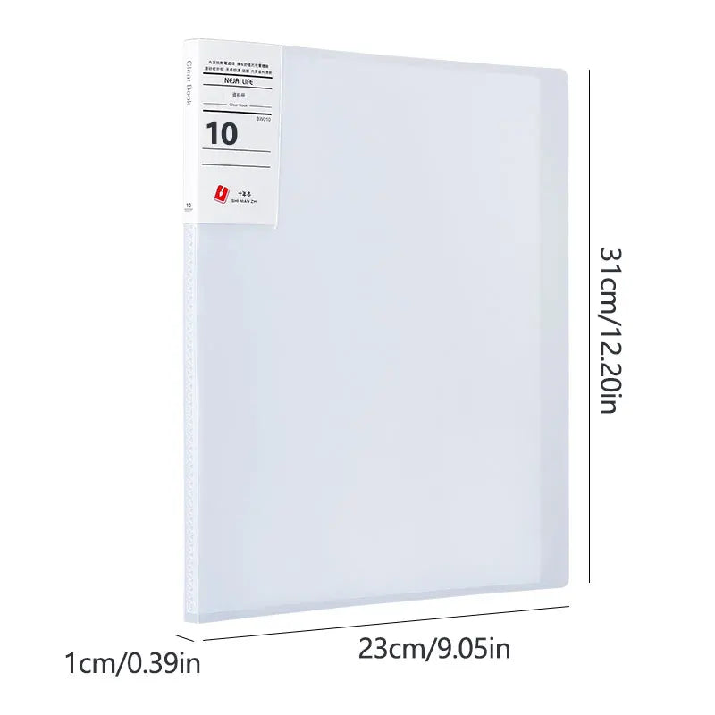 A4 Semi Transparent PP Brochure, Multiple Page Sizes To Choose From, Classified Insert Folder, Conference Document Organization,