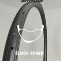 Asymmetric Tubeless Bike Wheel 32" 29" Carbon Mtb Gravel Bicycle Rim 32inch Disc Brake Hookless 36mm 30mm Width 25mm Height UD