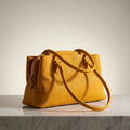 Women First Layer Cowhide Boston Bag Daily Commute Shoulder Bag For Work Casual Daily Outfit