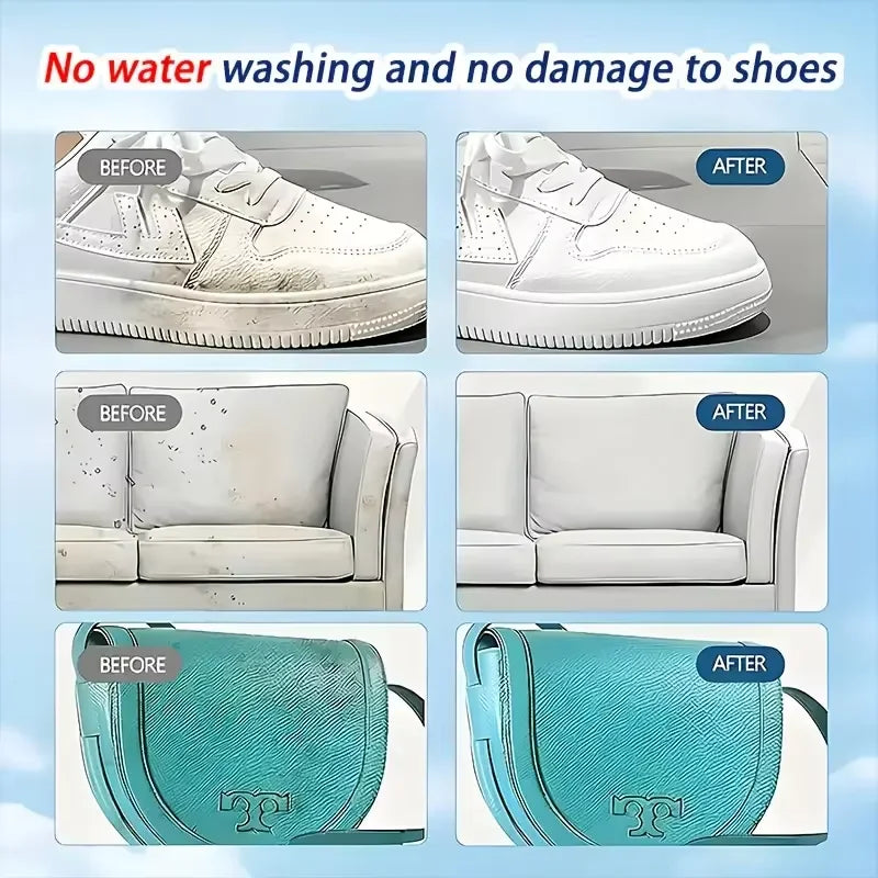 IFUBO 100ml Woolen Snow Boot Cleaner Spray, Stain Remover for White Sneakers and Suede Shoes, No Water Washing Required