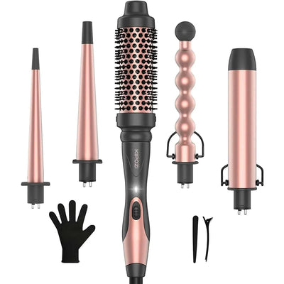 Curling Iron Wand Set, Instant Heating, With 4 Ceramic | SAMAG