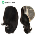 Alwayshair 100% European Virgin Hair Wig 6" 8"10" Injection Lace Lady Wig Silky Straight Short Human Hair French Lace Front Wigs