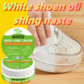 White Shoe Cleaning Cream, Stain Removal and Whitening - No Water Scrubbing, Removes Yellowing. Suitable for Multiple Materials,