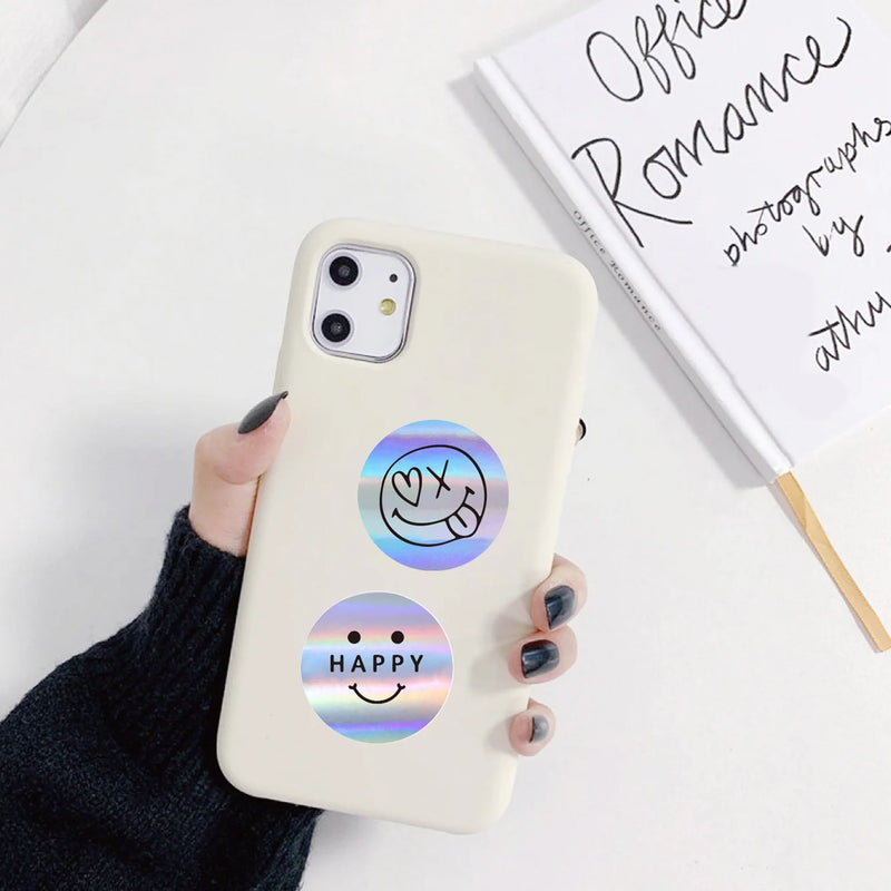 Sparkly Funning Smile Face Laser Stickers Roll Party - View 6 | SAMAG