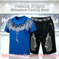 Men's Rhinestone Tracksuit Set European Luxury Streetwear Casual Daily Outfit T - Shirt And Pants - View 12 | SAMAG