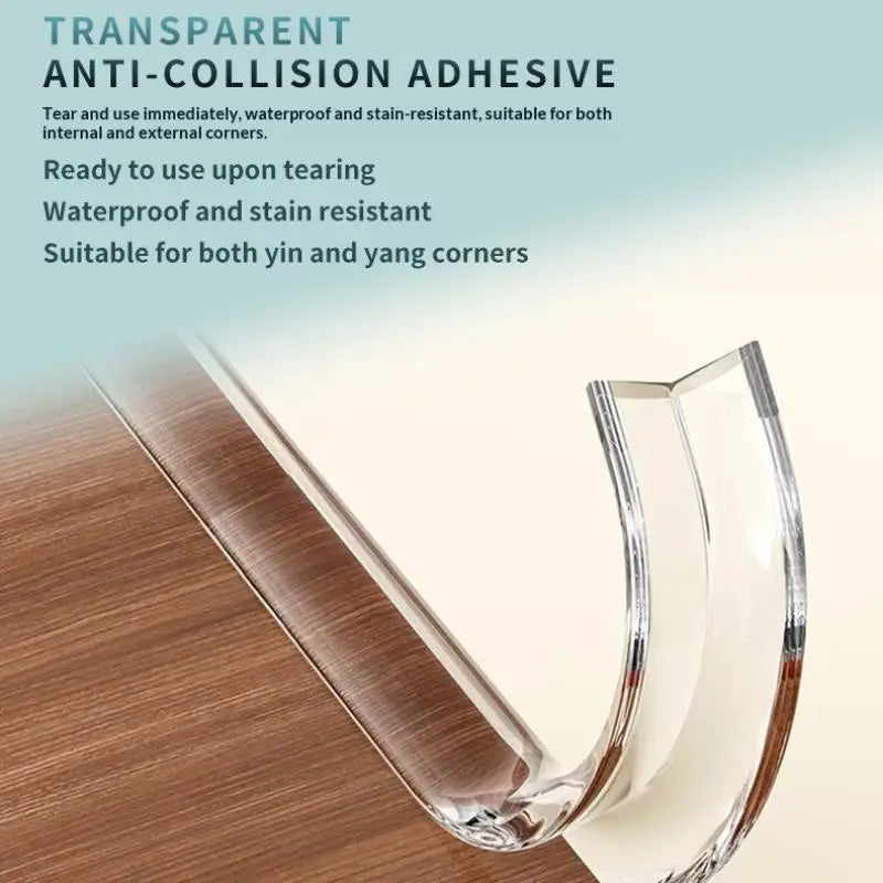 【Nice】Child Safety Bumper Guard Transparent Self-Adhesive Edge Protector For Tables Furniture Corners Soft Baby-Proofing Strips