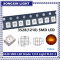 100pcs/lot 3528 1210 Diode SMD LED Diodes Kit Green RED WARM White ICE Blue Yellow Pink Purple-UV Orange rgb PLCC-2 High Quality