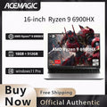 ACEMAGIC 16 Inch Laptop Gaming AMD Ryzen 9 6900HX Processor 16GB LPDDR5 RAM 512GB SSD IPS Display Windows 11 Laptop Computer