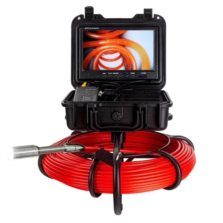 9" DVR 16GB SYANSPAN Pipe Inspection Camera  23mm Lens 12 LEDs IP68 Video Camera Drain Sewer Pipeline Industrial Endoscope