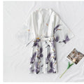 Sexy Nightwear Gown Set Women Pyjama V-Neck Pajamas Silky | SAMAG
