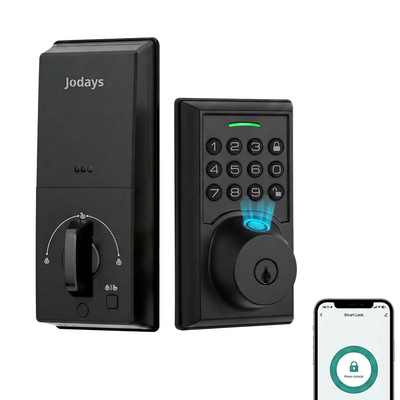 Jodays 4-in-1 Fingerprint Smart Deadbolt Lock, Keyless | SAMAG