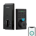 Jodays 4-in-1 Fingerprint Smart Deadbolt Lock, Keyless Entry Door Lock with Keypad Bluetooth App Auto Lock, Alexa & Google Assistant Supported(Gateway Required, Not Included), Easy Installation