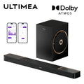 ULTIMEA Skywave F30 Boom Soundbar 3.1.2 360W Dolby Atmos Soundbar, with 6.5'' Wired Subwoofer, Home Theater for TV, APP Control