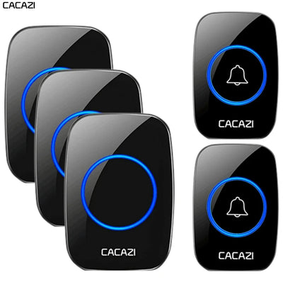 CACAZI New Wireless Doorbell Waterproof 300m Range US EU | SAMAG