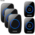 CACAZI New Wireless Doorbell Waterproof 300m Range US EU UK Plug-in Home Intelligent Door Bell Chime 1 2 Button 1 2 3 Receivers
