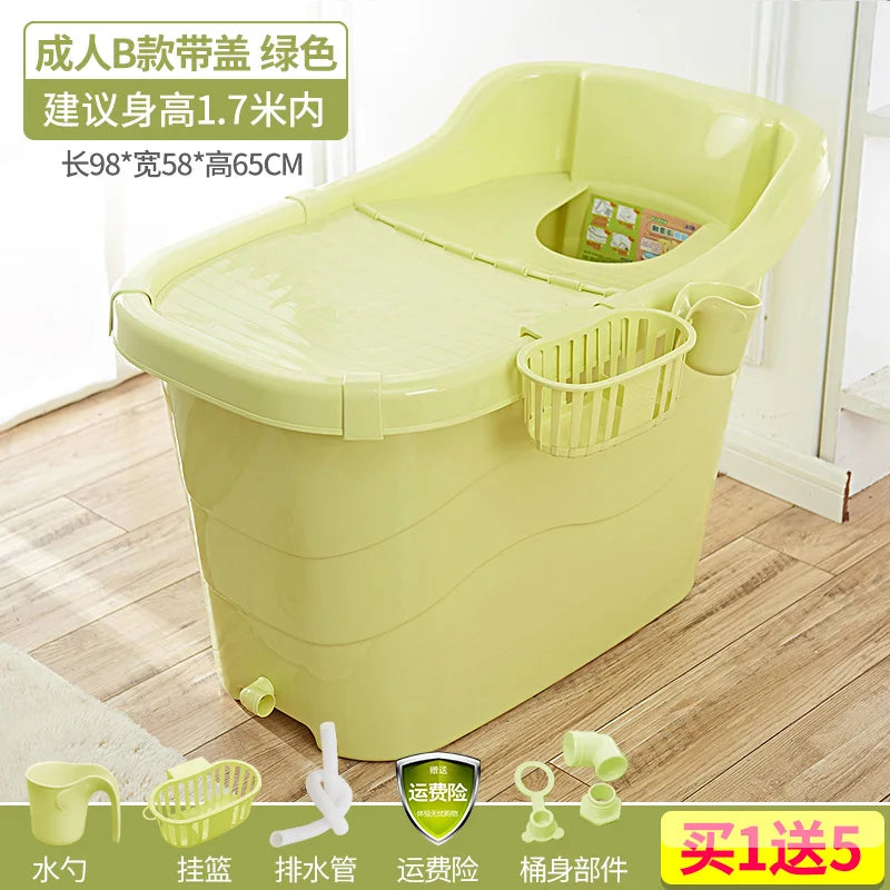 Extra Large Adult Bathtub Thickened Soaking Tub Portable Bath Tub for Adults Big Deep Bathtub Home Spa Bathing Tub