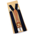New Fashion Suspenders Men Women Adult Leather Trimmed End Y Back Adjustable Elastic Trouser Braces Strap - Visuel 15 | SAMAG