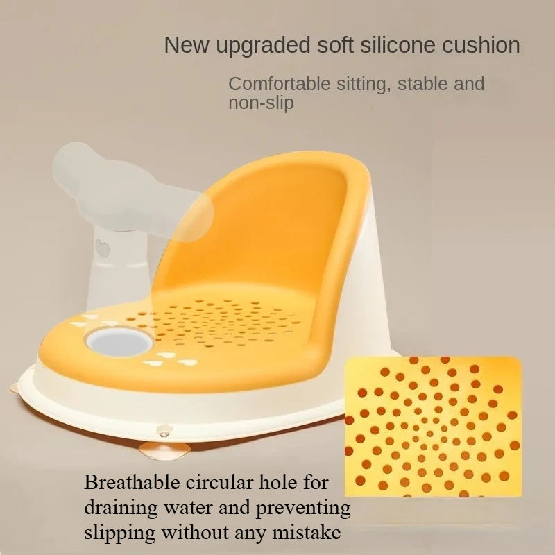HOMEFISH Children's Shower Seat Portable Shower Stand for Newborns and Young Children Children's Growth Accessories