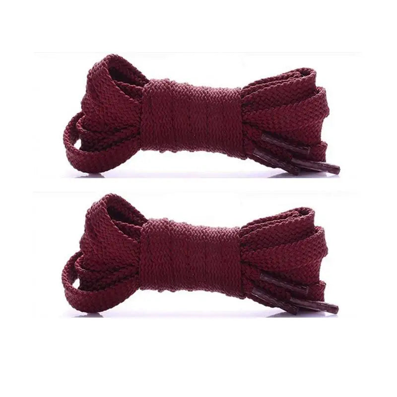 Flat Shoelaces Solid Neutral Color Replacement Shoe Strings Suitable for Sneakers Dad Shoes