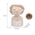 European Art Ornaments Planter Home Decor Humanoid Vase Potted Characters Succulent Flowerpot Portrait Girl Flower Pot