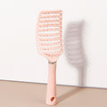 Curling brush - ergonomic handle, hollow design, durable rubber bristles, suitable for all types of hair