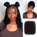 QVR Afro Kinky Bulk Hair No Attachment 50g Afro Curly Bulk 100% Human Hair Unprocessed Virgin Remy Braiding Hair for Dreadlocks
