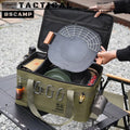 30L/42L/56L Insulated Waterproof Tactical Camping Bag Foldable Outdoor Picnic Tableware Storage Box Large Capacity Field Cookwar
