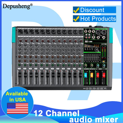 12 Channels Audio Sound Mixer Depusheng MG12 Mixing DJ | SAMAG