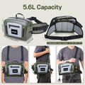 Goture Waterproof Fishing Tackle Waist Bag 5.6L Airtight | SAMAG