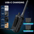 BAOFENG UV-5R Mini Walkie Talkie Bluetooth Programming Frequency Dual PTT Type-C Charging AM FM Long Range Two Way Radio