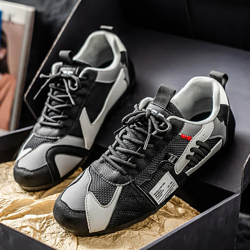 Men's Forrest Gump Shoes Trendy Flat-Sole Lace-Up Sneakers Versatile Casual Shoes Low-Top Soft-Sole Men's Shoes